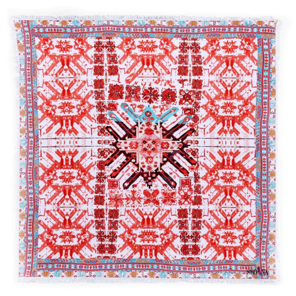 NWT Skova Kilim Travel Blanket Towel, Multicolor, Size 59X59